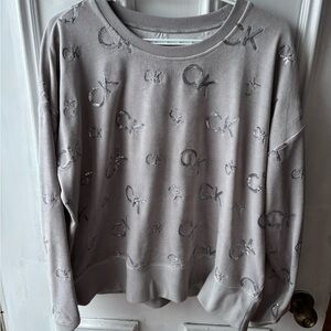 Calvin Klein Light Gray Sweatshirt